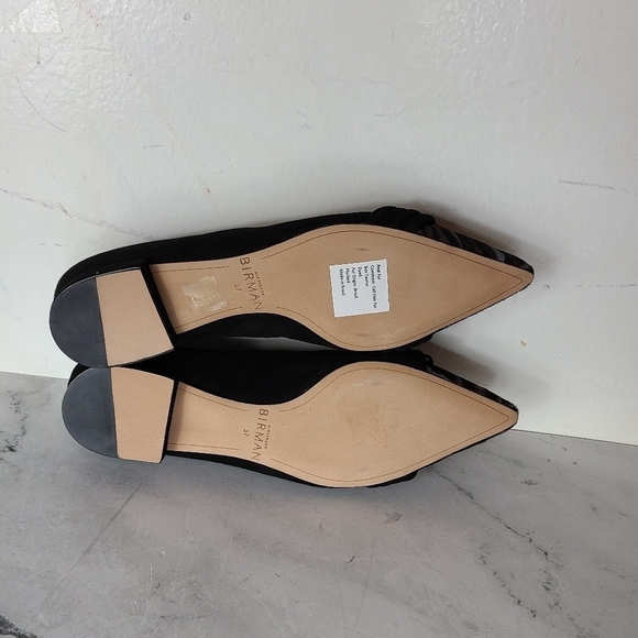 Alexandre Birman Vicky Black Leopard Pony Hair Pointed Toe Flats 7 NWT - Picture 8 of 9